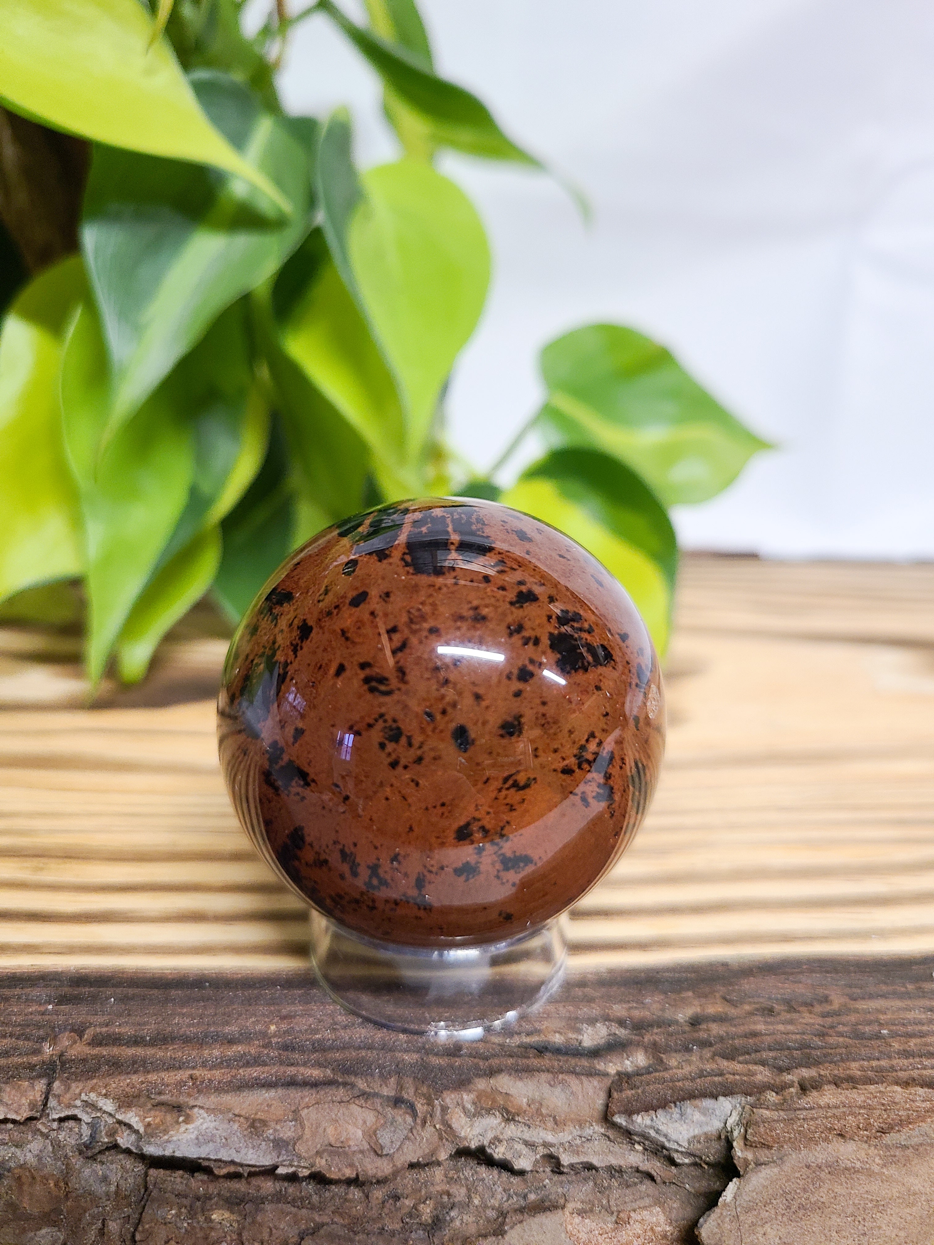 Mahogany Obsidian Sphere