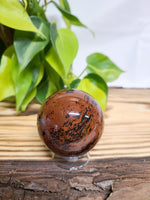 Load image into Gallery viewer, Mahogany Obsidian Sphere
