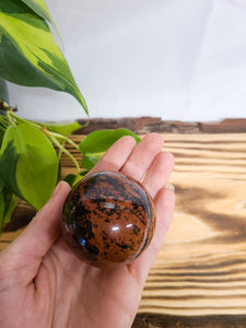 Mahogany Obsidian Sphere